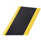 Crown Comfort-King 1/2" Thick Dry Area Anti-Fatigue Mat - 2' x 60', Yellow/Black